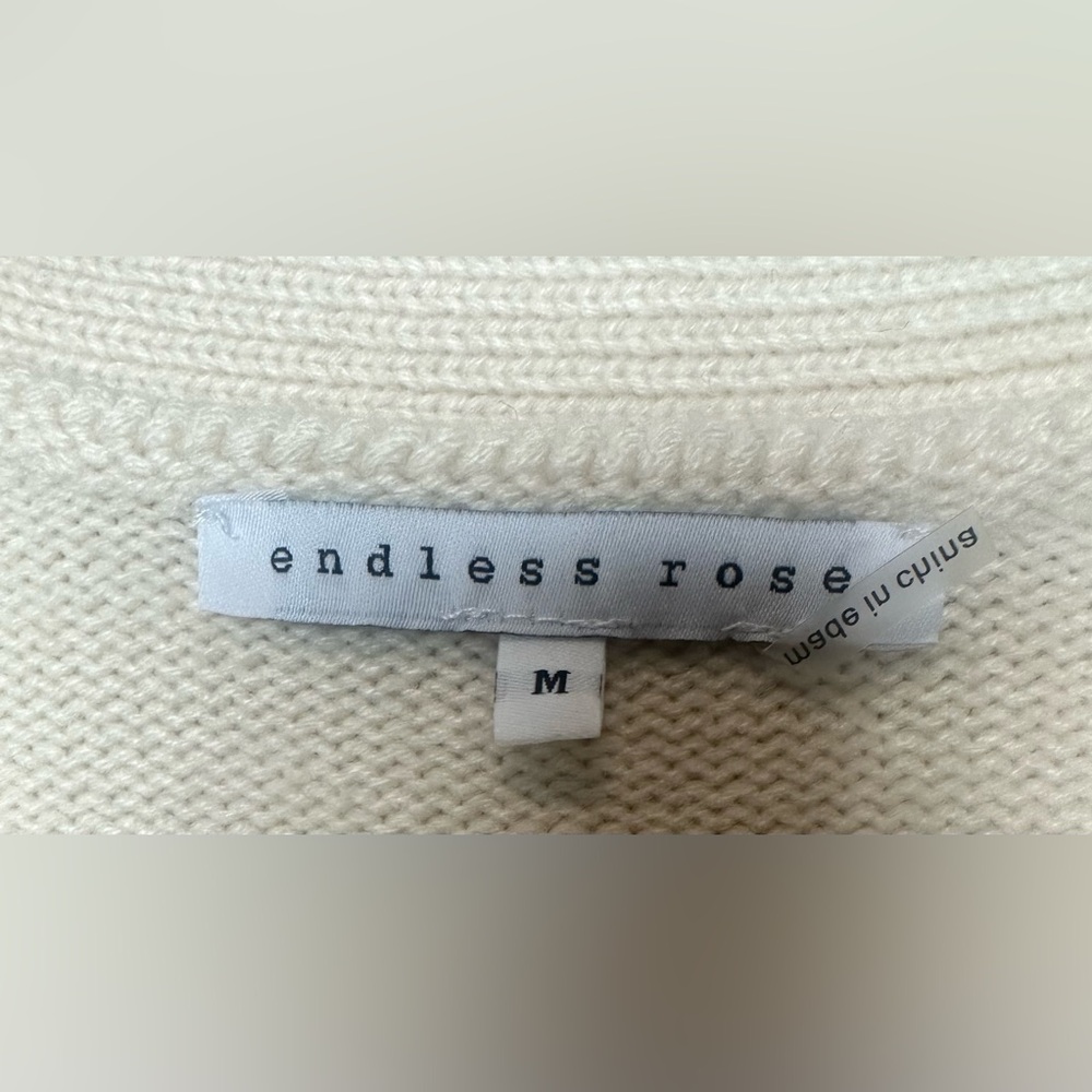 Endless Rose Cream Cardigan with Gold Buttons - Picture 14 of 14
